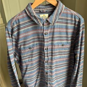 Marine Layer Men's Multicolor Striped Button-Down Shirt